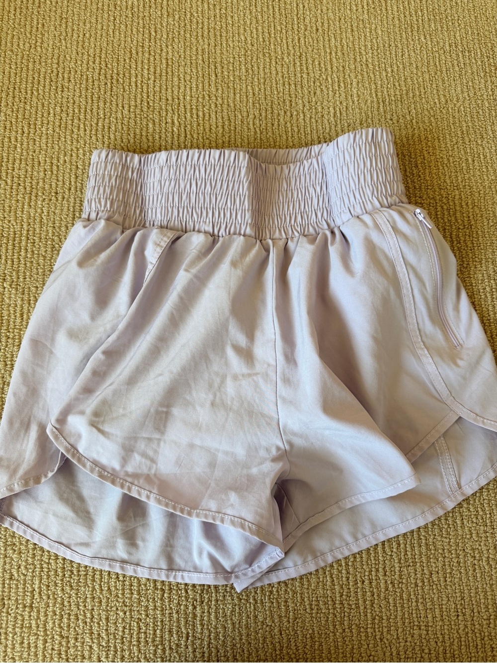 Women’s High-Waist Lavender Workout Shorts